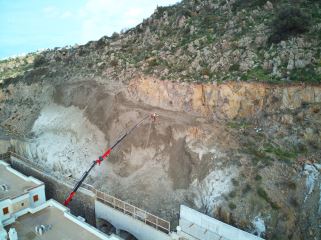 Bodrum Turkuaz Köy Evleri - Püskürtme Beton İle Şev Stabilizasyonu