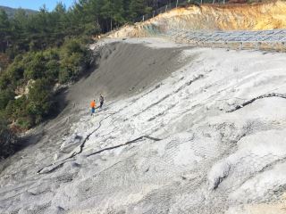 STC Elektrik - Söke GES Projesi Püskürtme Beton İle Şev Stabilizasyonu Uygulaması
